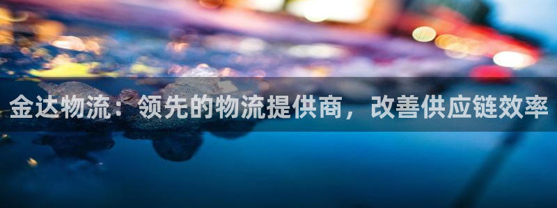 28圈pg麻将胡了：金达物流：领先的