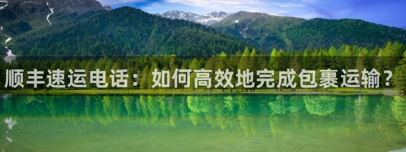 28圈玩法：顺丰速运电话：如何高效地